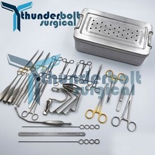 New Tonsillectomy and Adenoidectomy 30 pcs Set Surgical Instruments Kit with Box picture