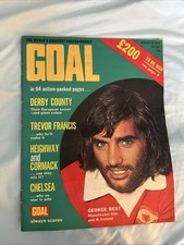 1972 AUGUST 12 GOAL MAGAZINE - GEORGE BEST FRONT COVER - E 5000 picture