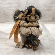 Vintage Lommedalen Troll-Atelier Bride Groom Wedding Couple Norway w/Tag 6 picture