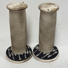 Old School BMX Grips Mushroom OG 80s 1980s With GT Wing Logo Donuts.          A3 picture