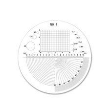 Black Copy Reticle Scale Used for PEAK 1983/2028 Scale Loupe 10X Magnifiers picture