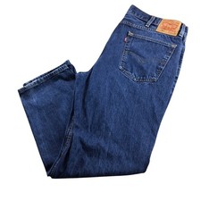 Levi's 550 Relaxed Fit Jeans Mens 40x32 Dark Indigo Blue Denim picture