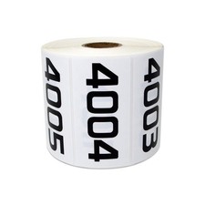 Consecutive Number Stickers 4001-5000 - 3