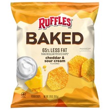 Baked, Ruffles Cheddar & Sour Cream, 0.8 Ounce (Pack of 60) picture