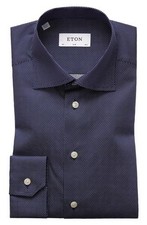 Eton Dotted Slim Fit Dress Shirt MSRP $270 picture