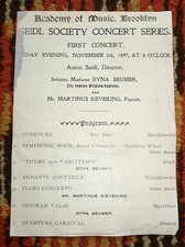 Albert Spalding violin 1911 Carnegie Hall Program Mozart Saint-Saens RARE picture