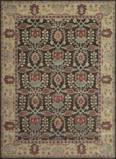PB Brandon Brown Hand Tufted 100% Wool William Morris Area Rug | Custom Wool Rug picture