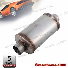 NEW 2.5'' Ultra Quiet Muffler Resonator 2.5 in 304s Exhaust Vibrant Resonator US picture