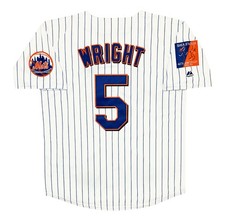 David Wright 2004 New York Mets Shea 40th Patch White Jersey Men's (L-XL) picture
