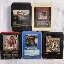 Lot of 5 Vintage Country 8 Track Tapes Kenny Rogers Ronnie Milsap Oak Ridge Boys picture