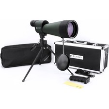 BARSKA 25-125x88 WP Benchmark Straight Spotting Scope w/ Case & Tripod, AD11182 picture