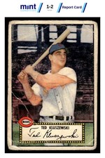 1952 TOPPS TED KLUSZEWSKI 29 POOR MCG 1 MK BASEBALL CINCINNATI REDS picture