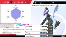 Pokemon Sword and Shield 6iv Shiny Black Kyurem - FAST DELIVERY picture