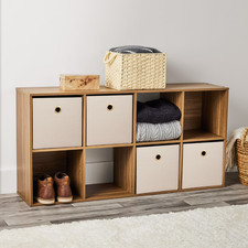Mainstays 8 Cube Storage Organizer, Warm Walnut picture