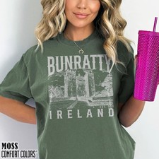 Sleeve Graphic Tee Womens & Mens , 100% Cotton Comfort, Bunratty Castle picture