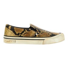 Bally Leory 6304175 Men's Snakeskin-Effect Leather Sneakers MSRP $680 picture
