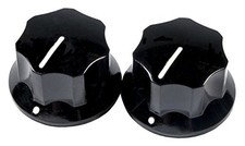 Genuine Fender Pure Vintage 1965 Jaguar/Mustang Guitar Skirted Knobs - Set of 2 picture