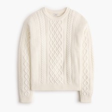 J.Crew Cable Crewneck Sweater (XS, S, M, L, XL) (Brand New)  picture