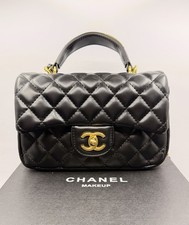 Chanel VIP Beauty Promotional Top Handle Flap Bag Black w/ Box New picture