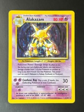 Alakazam Holo Rare Base Set 001/102 LP picture