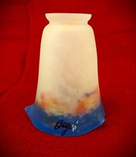 Degue’ Art Glass Tulip Lamp  chandelier Shade picture