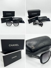 Chanel Authentic Sunglasses With Rotating Medallion Hinge CH5148 Black Frame picture