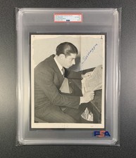 Joe DiMaggio Signed 1938 Type 1 Original 7x9 AP Wire Photo PSA/DNA & GHRR LOA picture