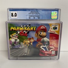 Mario Kart 64 Nintendo 64 CIB CGC Universal Grade 8.0 (NUS-NKTE-USA) picture