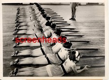 1937 JAPAN BALLET BATTALION Press Photo OSAKA GIRLS OPERA TROUPE  Military  picture