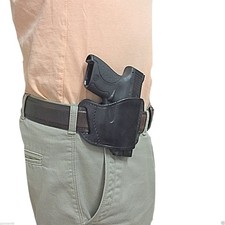 NEW Black OWB Leather Belt slide Hip holster For Smith & Wesson M&P Shield 45 picture