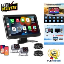 Advanced 10-Inch Dual HD1080P Backup Camera for RVs & Trucks with Navigation picture