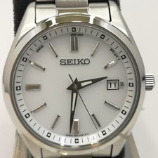 SEIKO Seiko Selection SBTM317 White Solar Atomic Radio Men's Watch New in Box picture