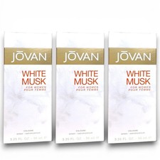 WHITE MUSK 3.25 oz by Coty Jovan White Musk Cologne Spray For Women LOT OF 3 picture