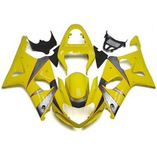 For GSXR1000 2000 2001 2002 Suzuki Fairings Yellow Silver Bodywork Plastic picture