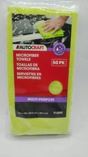 AutoCraft 916000 Microfiber Towels 12” x 12” Multi-Purpose Cleaning 50 Pack picture