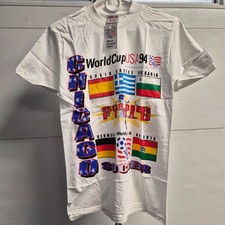 World Cup USA 94 Chicago Soccer  T-Shirt S NWT Official Licensed High 5 Fifa New picture