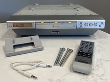 Sony ICF-CDK70 Under Cabinet Kitchen CD Clock Radio 3 Disc Changer Silver Remote picture