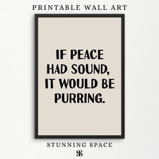 Digital Download Print | Cat Owner Wall Decor | Cat Lover Printable Wall Art picture