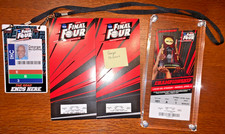 2015 FINAL FOUR Ticket set with HOF GEORGE McGINNIS VIP BADGE Duke Wisconsin picture