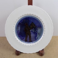 Antique KPM 1918 Christmas Plate Weihnachten Germany WWI 7.75
