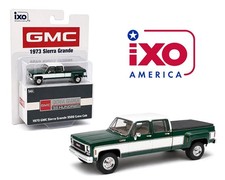 IXO Model (Pickup Truck) GMC Sierra Grande 3500 Crew Cab Dually Green 64006 1/64 picture