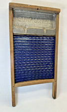 Rare Antique National Washboard Co Navy Blue Enamel Soap Saver No. 197 Americana picture