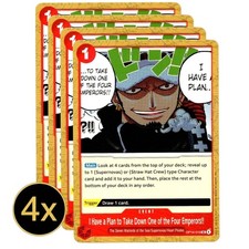 4x I Have a Plan to Take Down One of the Four Emperors - OP14 Playset #OP14-019 picture