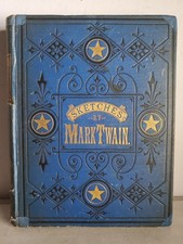 1875 Mark Twain Sketches New and Old 1st Edition Illustrated Antique Book picture