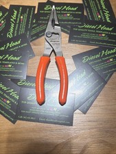 NEW Snap On LN46ACF Needle Nose/Slip-Joint ORANGE Handle Plier Set picture