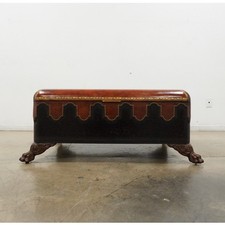 Vintage Maitland-Smith Leather Clad Chest Cocktail Table picture