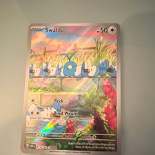 Swablu 213/182 SV04 Paradox Rift Illustration Rare Holo Pokemon TCG picture