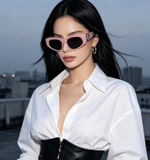 BALENCIAGA BB0095 Pink Square Sunglasses Gradient Lenses 53□19-135 picture