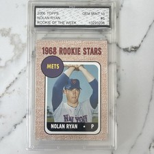 Topps 2006 Rookie of the Week Nolan Ryan 1968 Mets' Rookie Stars #177 picture