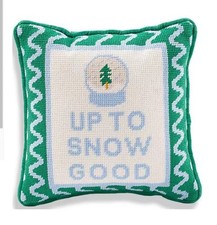 FURBISH Christmas Pillow - UP TO SNOW GOOD Throw Pillow NWT picture
